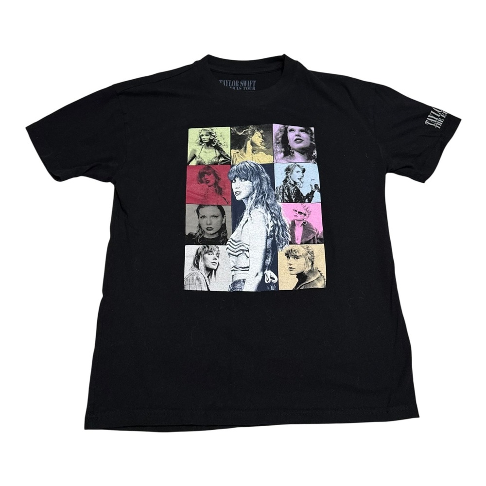 Taylor Swift The Eras Tour Double Sided Official Black Tour Shirt Men's Medium